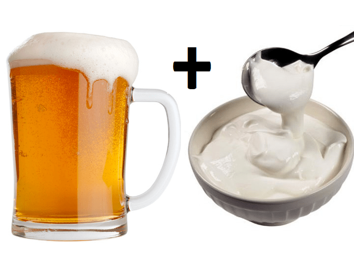 Beer and cream to enhance the beer