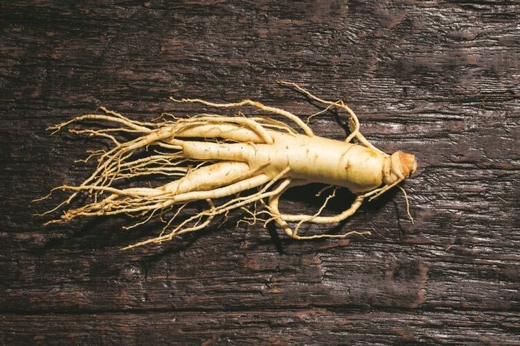 Ginseng root stimulates blood flow to the male genitals