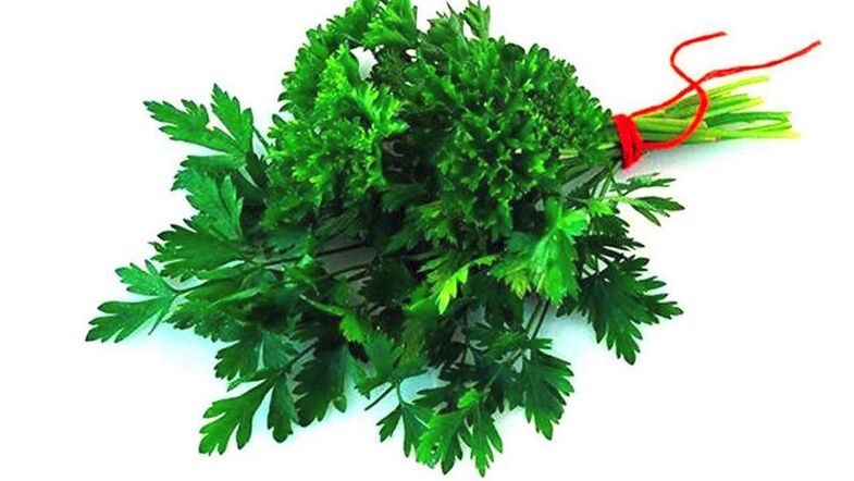 Parsley on parsley to men